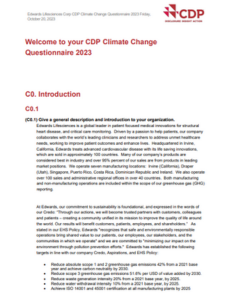 Current Report - 2023 CDP Climate Change